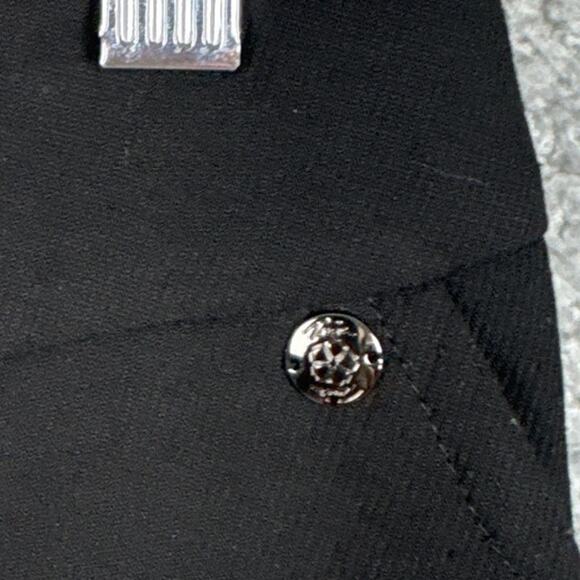 Trina Turk Black Slacks Office Professional Versatile Size 6 Designer Slacks - Picture 6 of 8